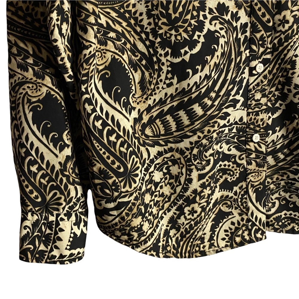 Lauren Ralph Lauren Women’s Paisley Button Down Shirt - Picture 5 of 8